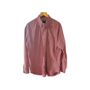 F.A. MacCluer Shirtmakers Red and White Gingham Print Long Sleeve Shirt Size XL